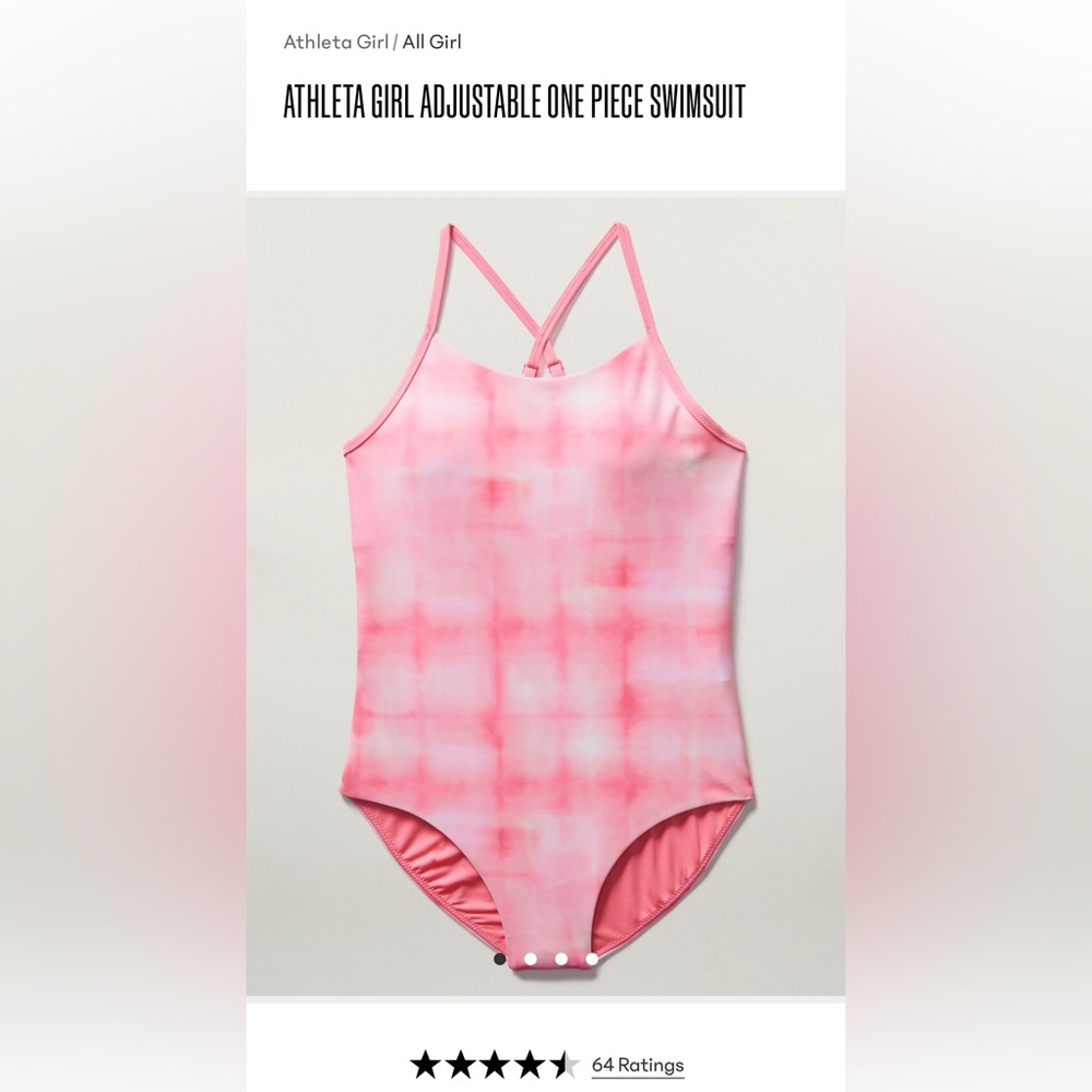 Athleta Girl Adjustable One Piece Swimsuit - NWT